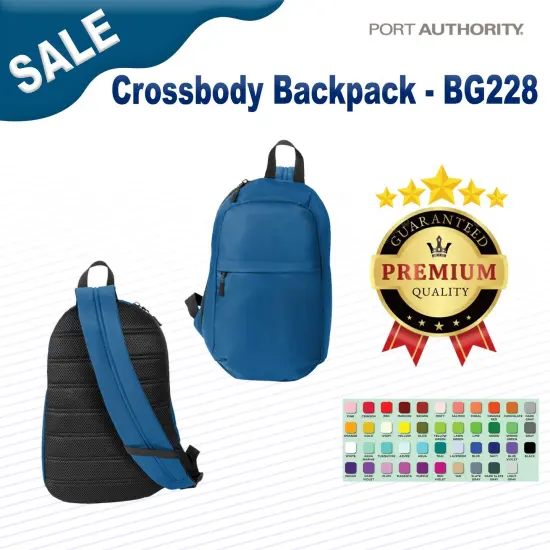 Port Authority&reg; Crossbody Backpack RiverBlNv {2}