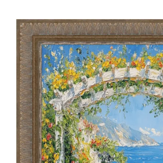 Wheat Leaf Gold With Silver Wash Picture Frame 24x48 frame {4}