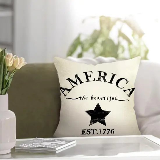 Decorative Throw Pillow Cover for July 4th Decorations {5}