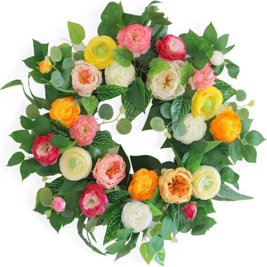 Spring Summer Wreaths for Front Door {1}