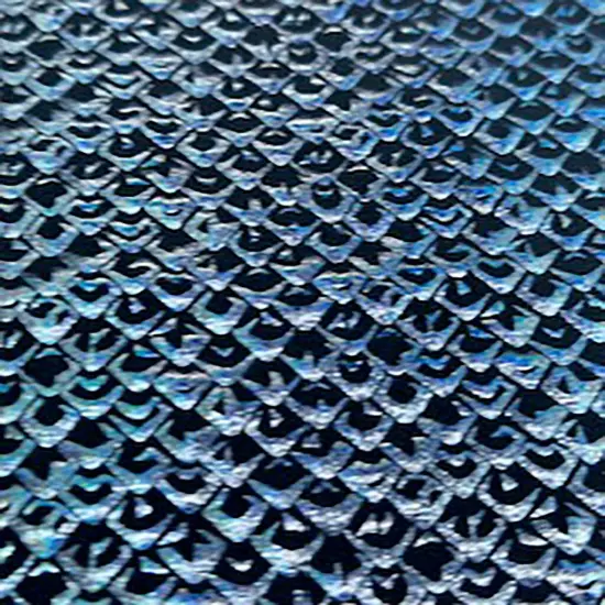 1 Yard Mermaid Snake Hologram Foil Stretch Nylon Spandex Fabric for Dancewear 58/60"Width Black Red {2}