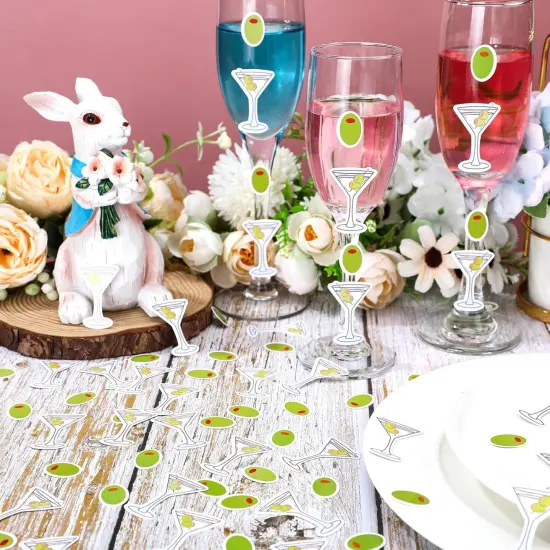 400 Pcs Martini Birthday Party Confetti Bikinis and Martini Cups Confetti for Bridal Shower Engagement Bachelorette Party Supplies(Classic) {3}