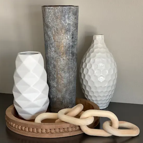 7Penn Wood Chain Link Decor - Small or Large Decorative Chain Coffee Table Decor {5}