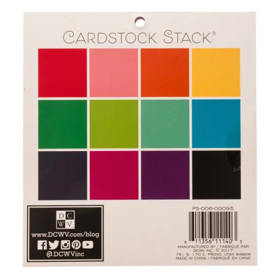 DCWV&reg;️ MAT STACK - DCWV - 6 X 6 - BRIGHTS TEXTURED (42 SH) PS-006-00095 {3}