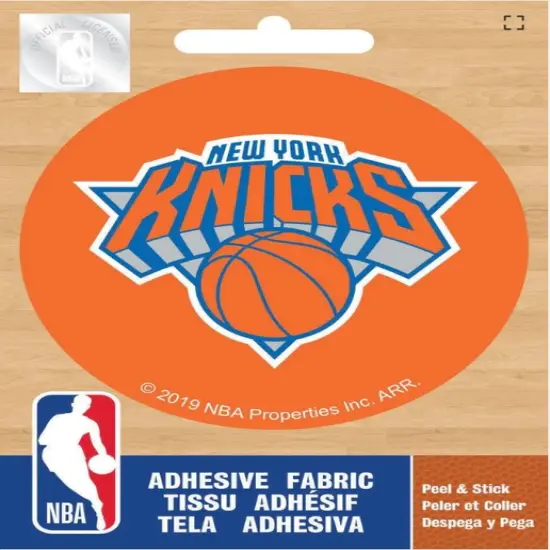 Licensed NBA New York Knicks Logo On Solid Adhesive Fabric Badge {1}