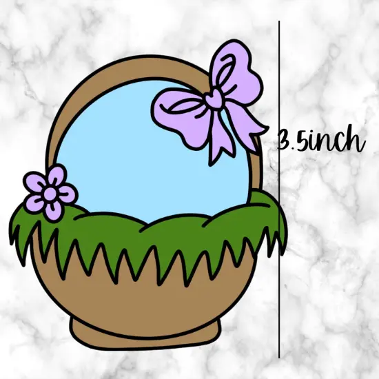Easter Basket with Grass and Bow Cutter and Embosser {1}