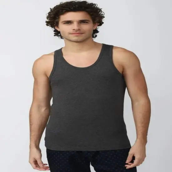 6 Pack: Men's Heavy Cotton Tank Top {2}