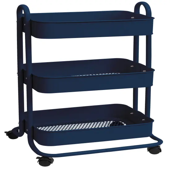 We R A La Cart Storage Cart-Navy {3}
