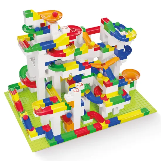 ubelino Mega Marble Run 585-Piece Building Set, STEM Toys for 4-8 Year Olds, Compatible Marble Maze and Ball Run, Made in Germany Multicolor {6}