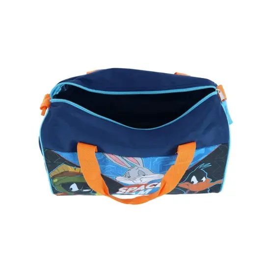 Space Jam Duffel Bag Small Travel Bugs Bunny Daffy Duck Looney Tunes Boys {4}