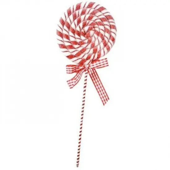 16" Peppermint Stripe Lollipop Pick {2}