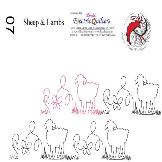 007 Sheep & Lambs Pantograph by Linda V. Taylor {1}