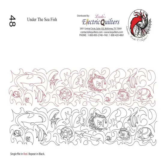048 Under The Sea Fish Pantograph by Linda V. Taylor {1}