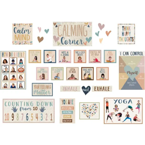 Everyone is Welcome Calming Corner Bulletin Board Set {1}