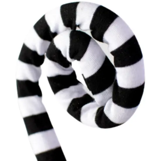 30" Ice Fabric Stripe Spiral Spray: Black & White {2}