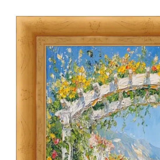 Italian Florentine Gold Leaf Shadow Box Picture Frame 18x18 frame {6}