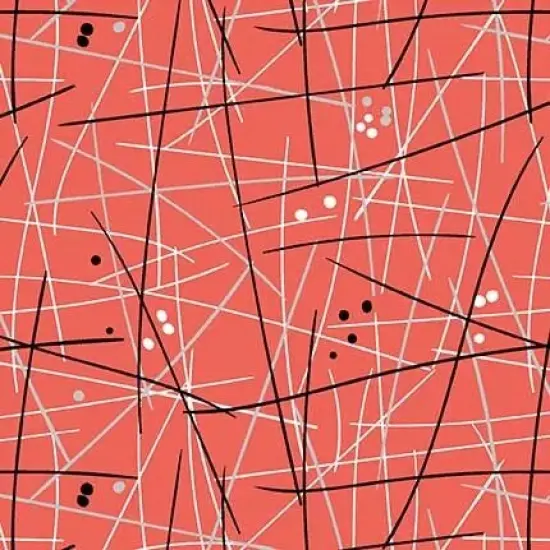 Red Swizzle Stick Cotton Wideback Fabric per yard {1}