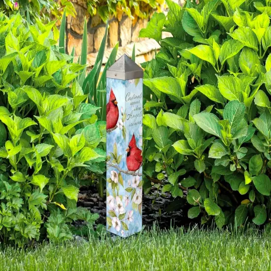 Cardinals Appear Art Pole 20 Inches Tall {2}