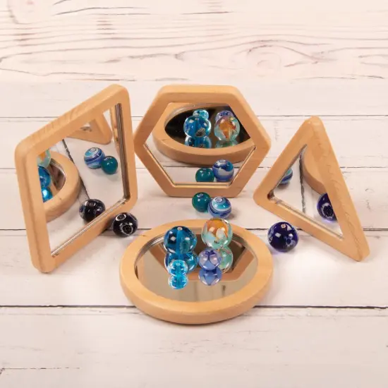 Yellow Door Little Looking Shape Mirrors - Set of 4 {3}