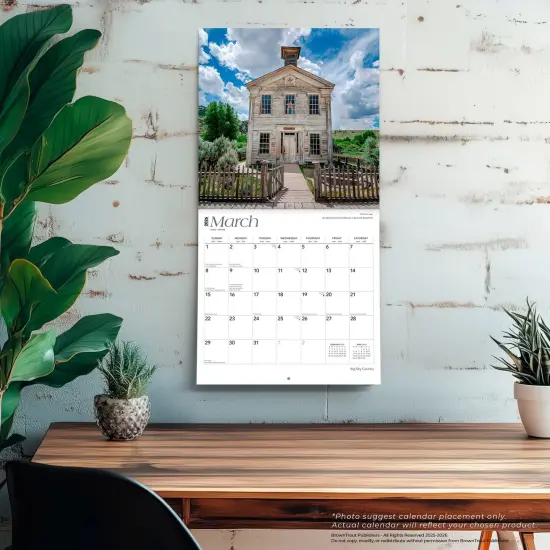 Big Sky Country | Montana Places | 2026 12 x 24 Inch (Hanging) Monthly Square Wall Calendar | Plastic-Free {5}