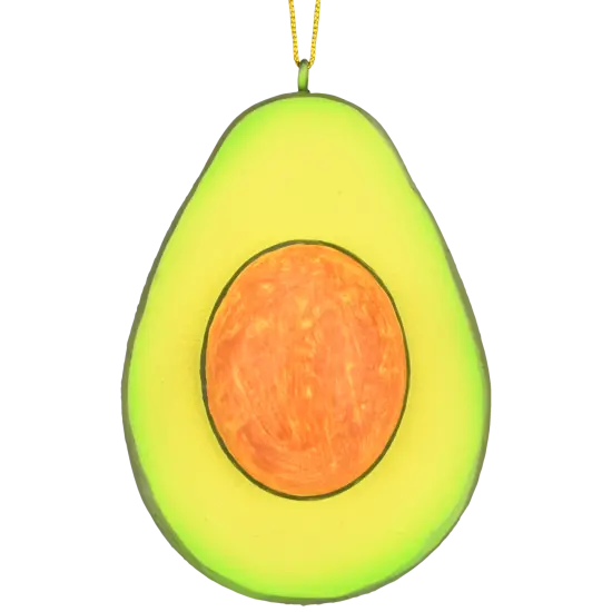 Tree Buddees Sliced Avocado with Pit Christmas Ornament Food Tree Decoration {3}