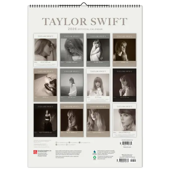 Taylor Swift OFFICIAL | 2026 11.7 x 16.5 Inch (Hanging) Monthly A3 Poster Wall Calendar {2}