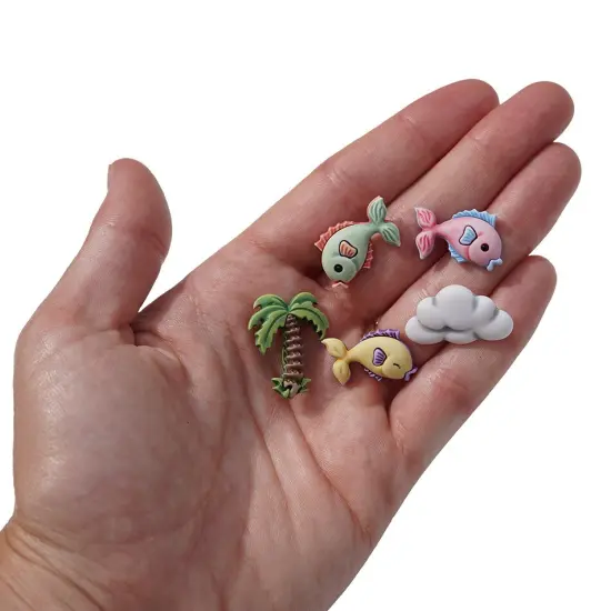 Zoo Animal Novelty Buttons: 50-Piece Assortment for Crafts, Sewing & DIY Projects with Lions, Elephants {3}