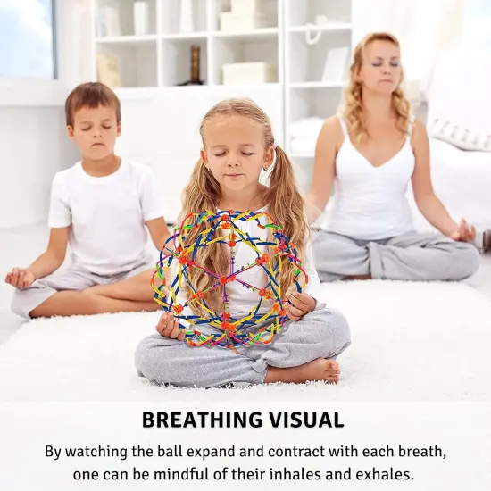 4E's Novelty 4 Pack Expandable Ball - Perfect Stress Balls for Adults & Kids, Ideal Plastic Expandable Ball Toy for Calm Down Corner Supplies & ADHD {3}