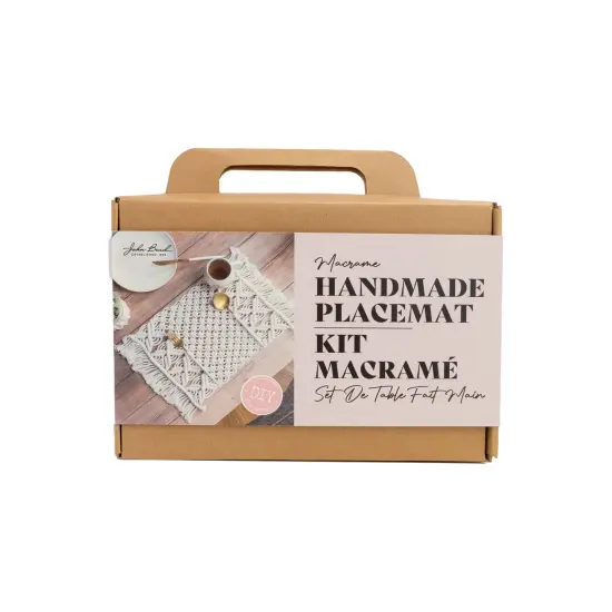 John Bead Macrame Craft DIY Kit Handmade Placemat {1}