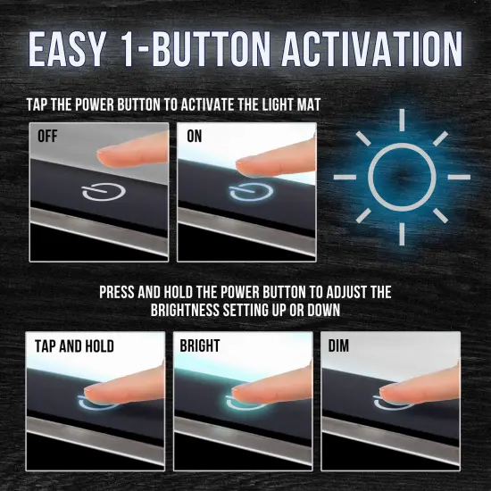 Lightmaster 32.5" Diagonal A2 LED Light Box Board - 17" x 24", Light Board Tracing Pad with Dimmable 12V Lamps, Artist Lightbox for Tracing, Drawing, Diamond Painting {5}