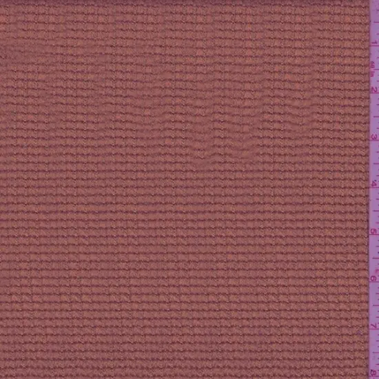 Mahogany Waffle Knit Fabric By the Yard {1}