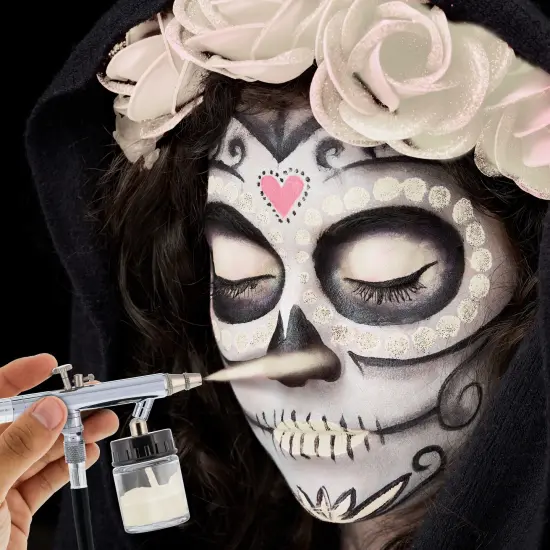 White Airbrush Face & Body Water Based Paint for Kids, 8 oz. {4}