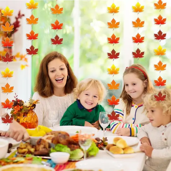 2 Pcs 9.8 ft Fall Maple Leaf Garland {2}