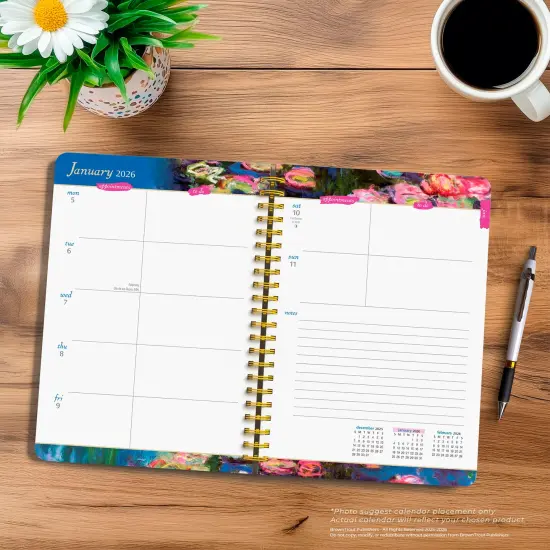 Claude Monet | 2026 6x7.75 Inch Weekly Desk Planner | Foil Stamped Cover {5}