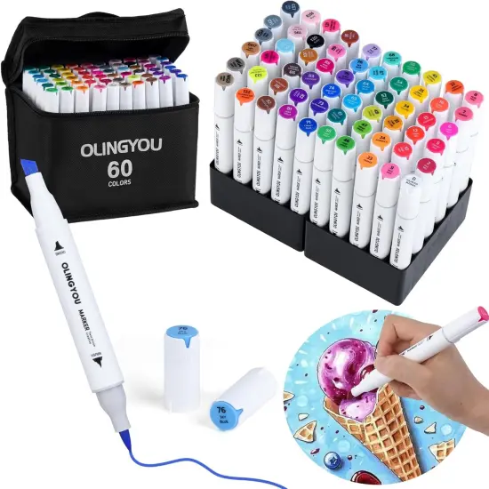 Dual Tip Alcohol Markers Set {1}