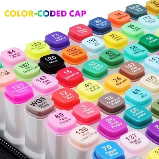 80 Colors Alcohol Markers for Adult {2}