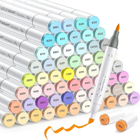 61 Colors Pastel Alcohol Markers {1}