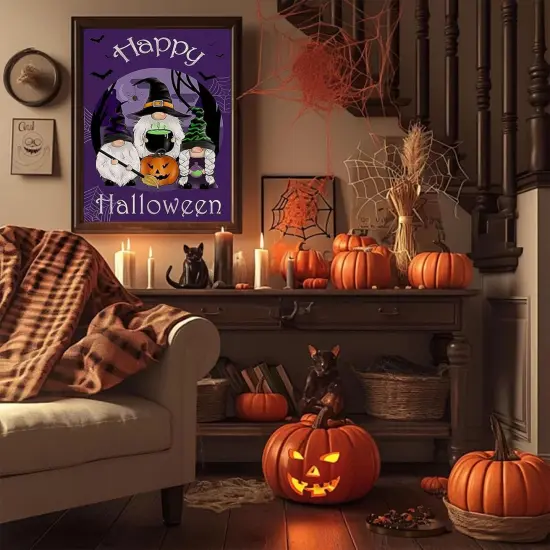 Halloween Gnome Paint by Numbers Kit - 16x20 Inch {3}