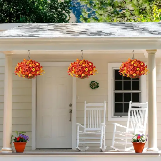 Artificial Fall Flowers for Outdoors Decoration {6}