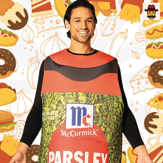 McCormick Parsley Flakes Costume Funny Spice Bottle Tunic {5}