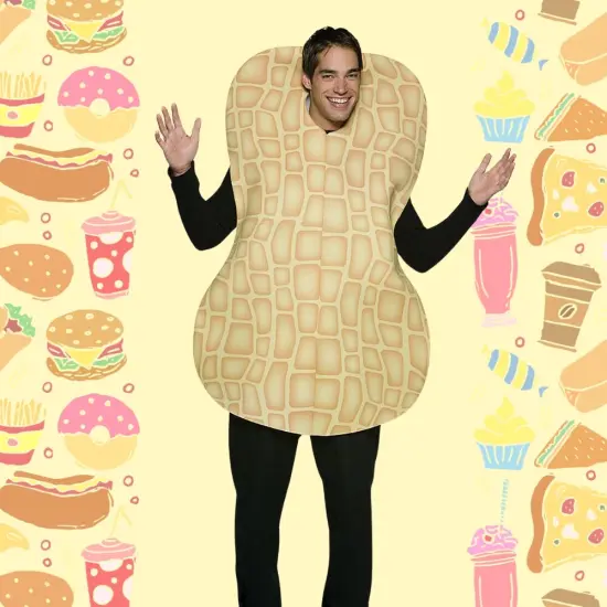 Peanut Costume Funny Over the Head Poly-Foam Tunic Halloween Party Outfit {4}