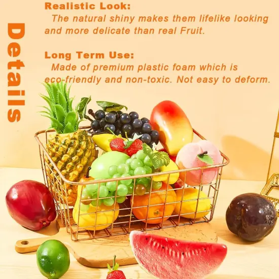 20 PCS Faux Fake Fruit Decorations {2}