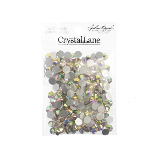 Crystal Lane DIY SS34 Glass Flatback Rhinestones, 288pcs Crystal AB {3}