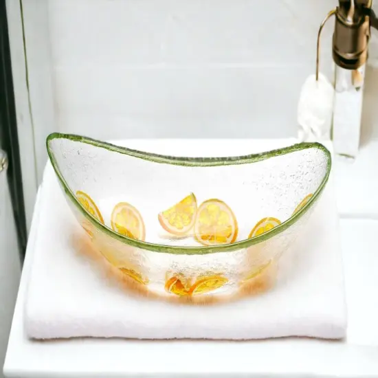 Hand painted glass lemon drop candy dish, salad dish, Home D&eacute;cor, Gift for Her, Gift for Mom, Vanity D&eacute;cor, Bedroom Decor, Kitchen Decor {2}