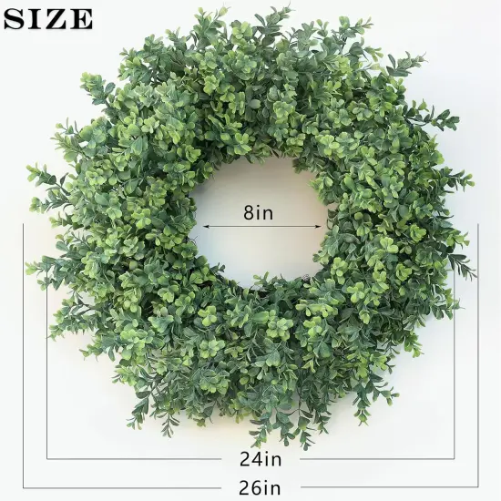 26'' Large Boxwood Wreath (Green) {5}