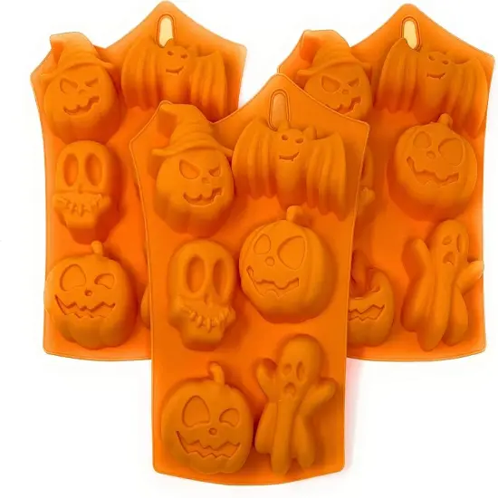 Halloween Silicone Mold Spooky Candy Chocolate, Jelly & Cake Pop Mold {3}