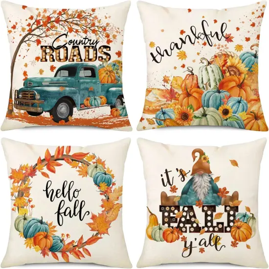 Fall Pillow Covers 18x18 {1}