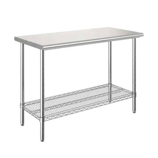 Seville Classics Stainless Steel Top Worktable NSF-Certified {5}