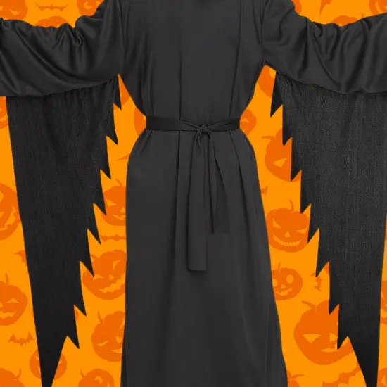 Ghost Face Patriotic Child Costume with Hooded Robe and Mask {3}