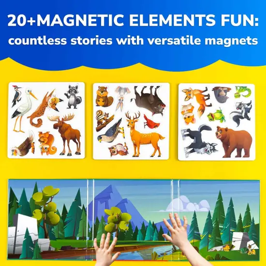 Travel Magnetic Book 20+Pcs for Kids | Forest {2}